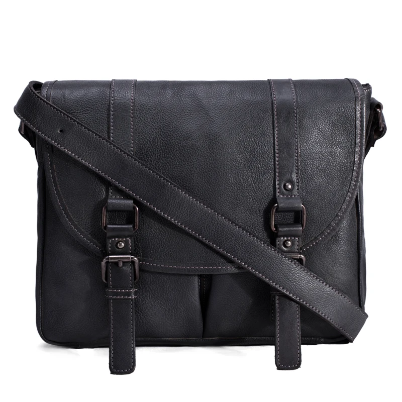 ROCKCOW ручной работы растительного дубления кожаная мужская сумка через плечо 9042|bag