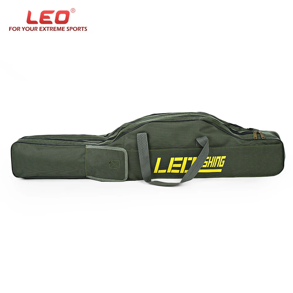 LEO Портативный 100 см/150 см складной холст катушка спиннинга Сумка переноска