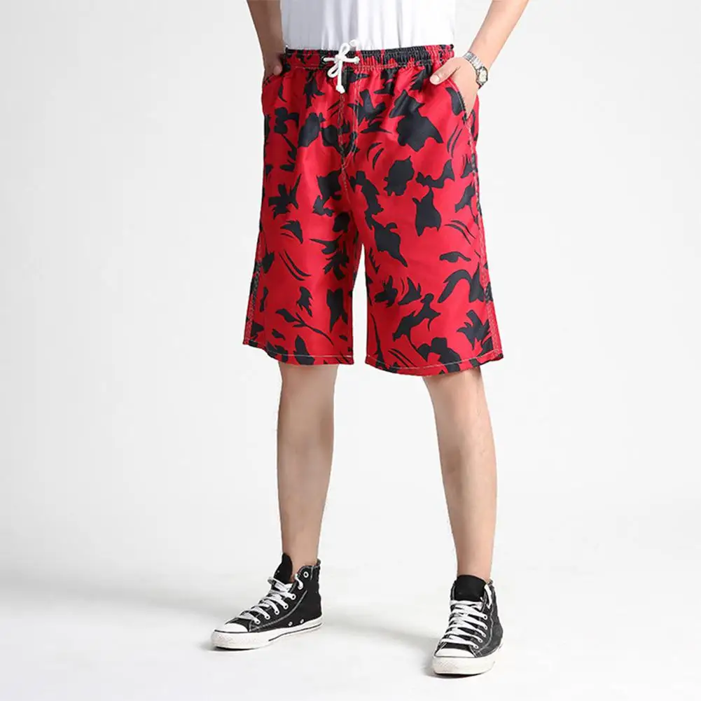 2019 Men Summer Casual Drawstring Seaside Surfing Printing Quick Dry Shorts | Спорт и развлечения