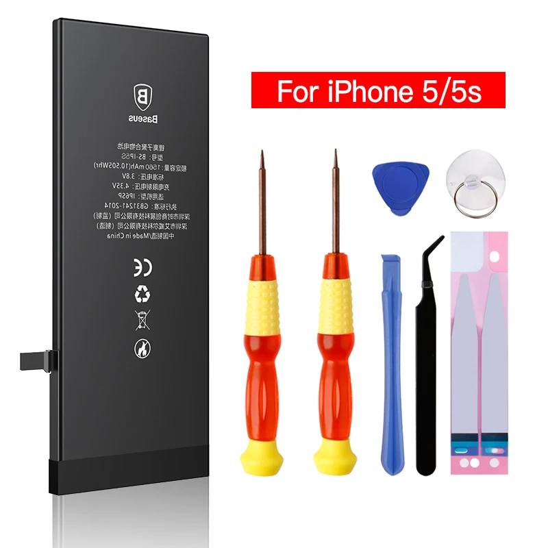 Оригинальный аккумулятор для мобильного телефона iPhone 5S 5 реальной емкости 1560 мАч