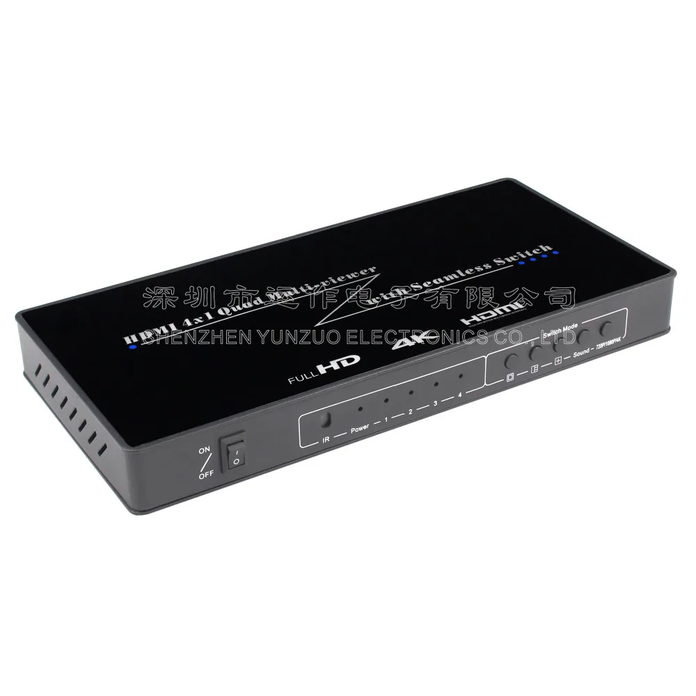 HDMI 4 picture splitter 4k HD multi-channel open DNF game in 1 out switch Multi-screen | Безопасность и защита