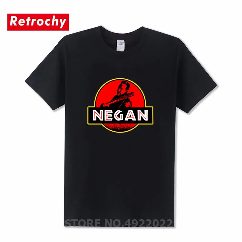 Хипстер Неган парк футболка Юрского периода дизайн Camiseta Awesome Люсиль Мужская