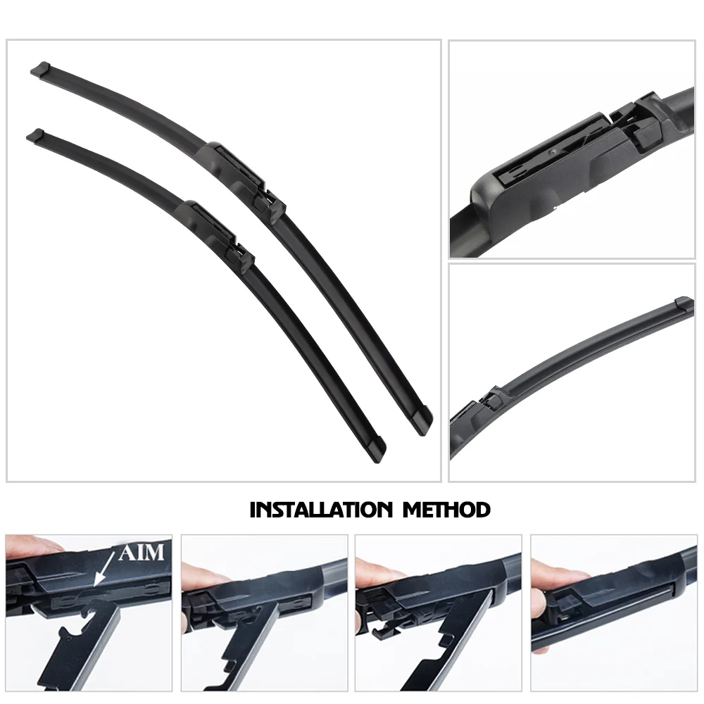 BEMOST Car Front Window Windshield Wiper Blades Natural Rubber For Audi A6 C6 4F/C5/C7 1997 To 2017 U Hook/Slider/Claw/Push | Автомобили и