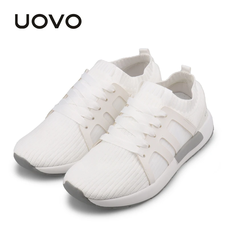 White UOVO/Женская обувь; коллекция года; дизайн; летние дышащие туфли с сеткой; цвет розовый, белый; женская обувь; подвесной светильник; европейские размеры 35-39 - Цвет: White
