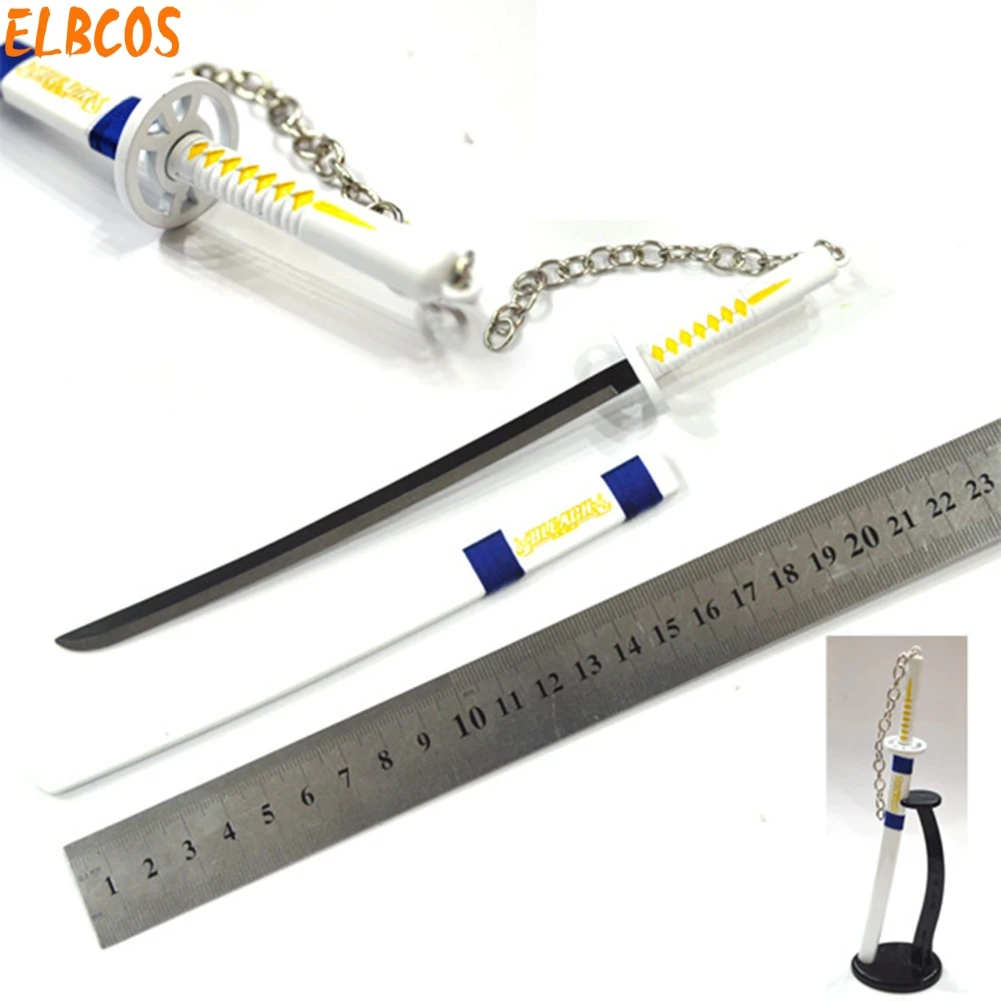 ELBCOS Bleach Ichigo Renji Aizen Ichimaru Gin Hitsugaya Ulquiorra Byakuya Rukia 22 см/8,7 ''Меч Модель игрушки настольные украшения