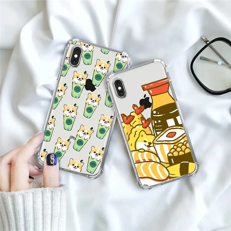 Чехол для телефона с рисунком Шиба ину для iPhone 6S 8 6 7 Plus 11 PRO X XS XR Max чехол прозрачный противоударный мягкий силиконовый чехол s