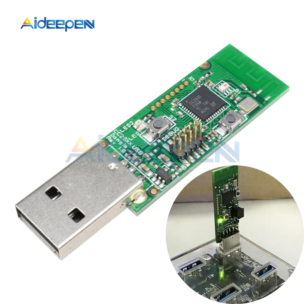 Беспроводной Zigbee CC2531 Sniffer голая плата пакетный протокол анализатор модуль USB