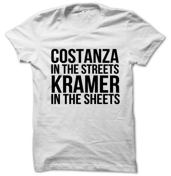 SEINFELD COSTANZA на улице KRAMER в листах Cosmo Kramer Джордж Констанца унисекс футболка