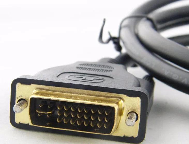 DVI-I(24+ 5) DVI в VGA D-SUB 15PIN папа-папа Кабель-адаптер 0,25 м/1,5 м/3 м/5 м для дискретной графики для отображения