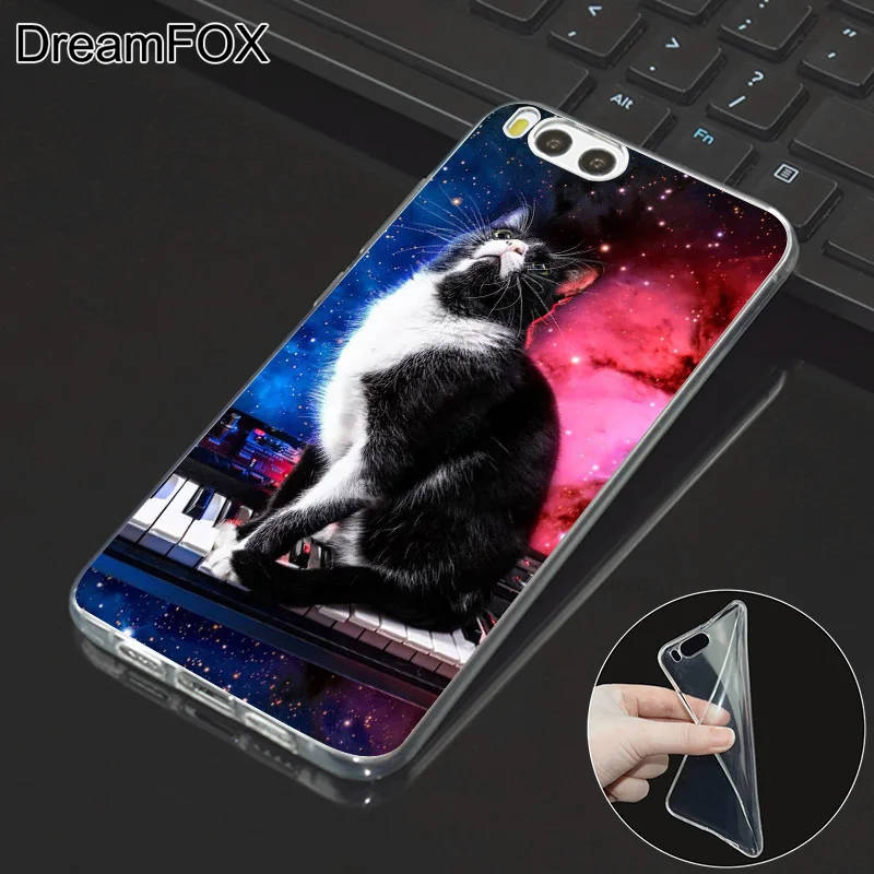 DREAMFOX M314 кошка силиконовый чехол-накладка из мягкого ТПУ чехол крышка для Xiaomi Mi Note