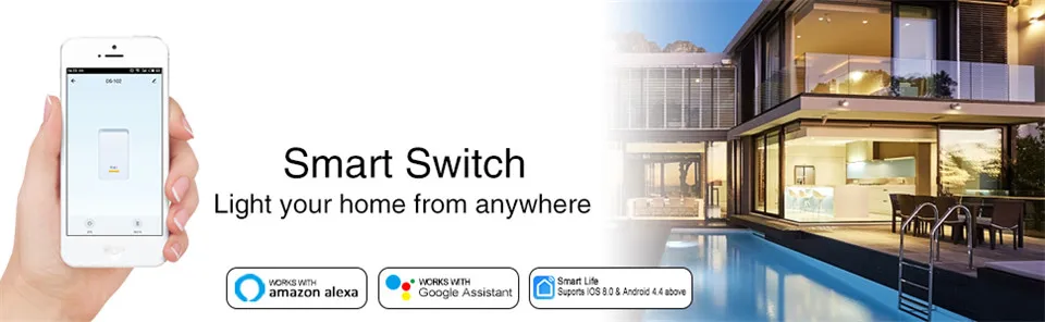 WiFi умный светильник, кнопочный переключатель Smart Life/Tuya APP, пульт дистанционного управления, работает с Alexa Google Home для голосового управления