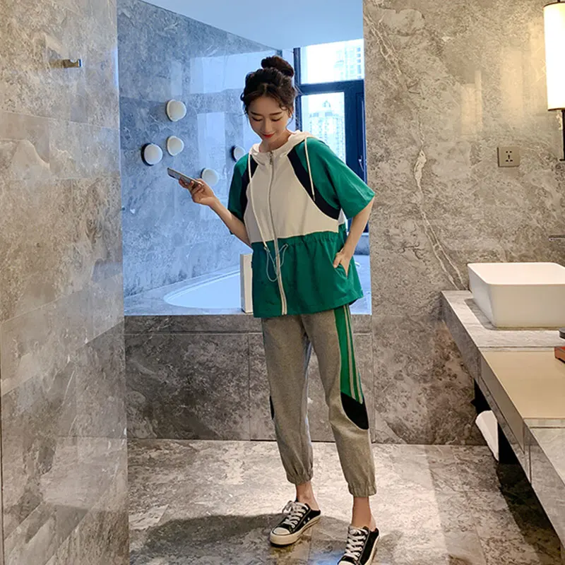 Летний комплект из 2 предметов Женский 2019 для снижения возраста прикрывающий