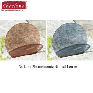 Чашма Нет Линия Перехода Бифокальные Линзы Оттенок Цвета Круглые и Плоские Формы Фотохромные Бифокальные Оптические Линзы для Глаз