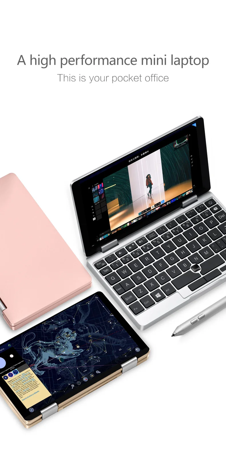 Один нетбук One Mix 2S Карманный ПК intel Core M3-8100Y 7 дюймов 1920*1200 ips 8 Гб Ram 256 Гб PCIE SSD Windows 10 WiFi USB 3,0