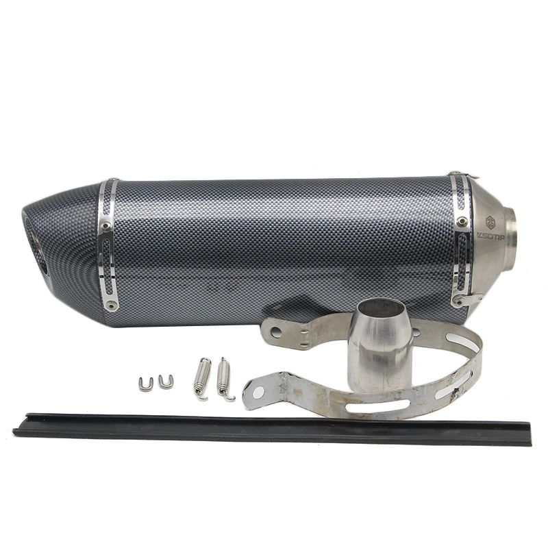 Универсальная Модифицированная выхлопная труба ZS Racing 420 мм для мотоциклов Honda nc750x