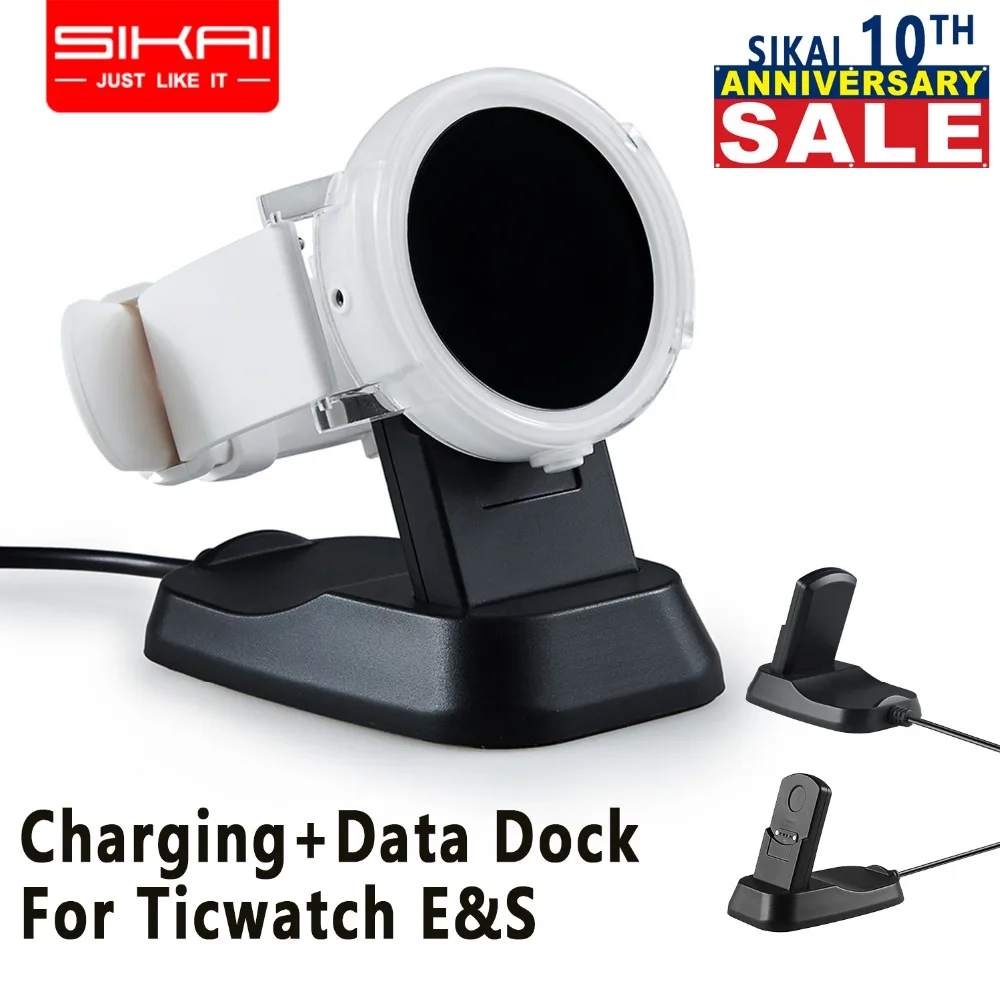 SIKAI зарядка через usb Зарядное устройство кабель для передачи данных Ticwatch E S