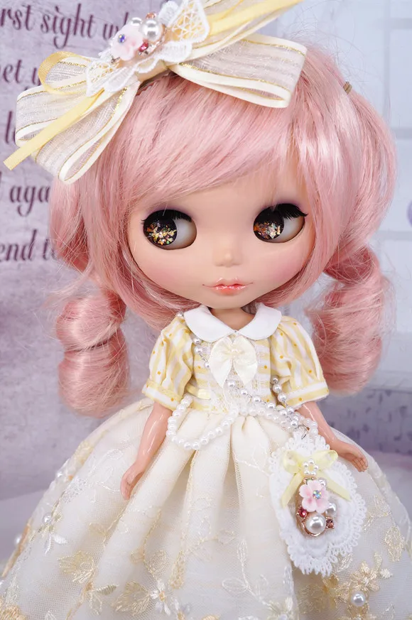 Blyth кружевное платье BJD платье с цветочным принтом Озон наряд Одежда для кукол(Fit blyth, озон, Licca, ММК, pullip, ob, 1/6 кукла