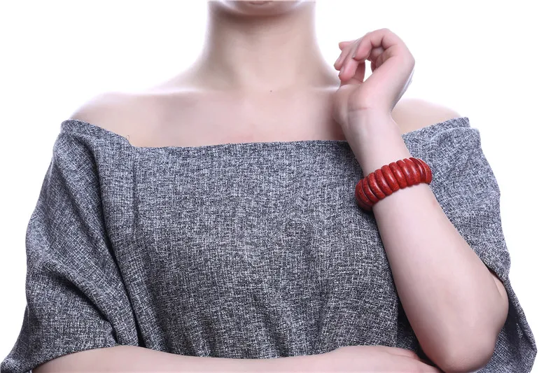 New summer style wide stretch red coral bracelet elastic Cord natural stone bead for men women bracelets jewelry | Украшения и