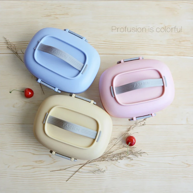Baispo Microwavable ланч бокс Мода BPA бесплатно Bento box портативный контейнер для хранения еды герметичный ланчбокс для школы и пикника