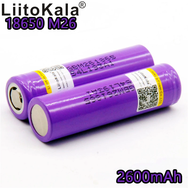 Liitokala для M26 литий-ионная аккумуляторная батарея 18650 2600 mAh 10A источник питания безопасный для Ecig/scoo