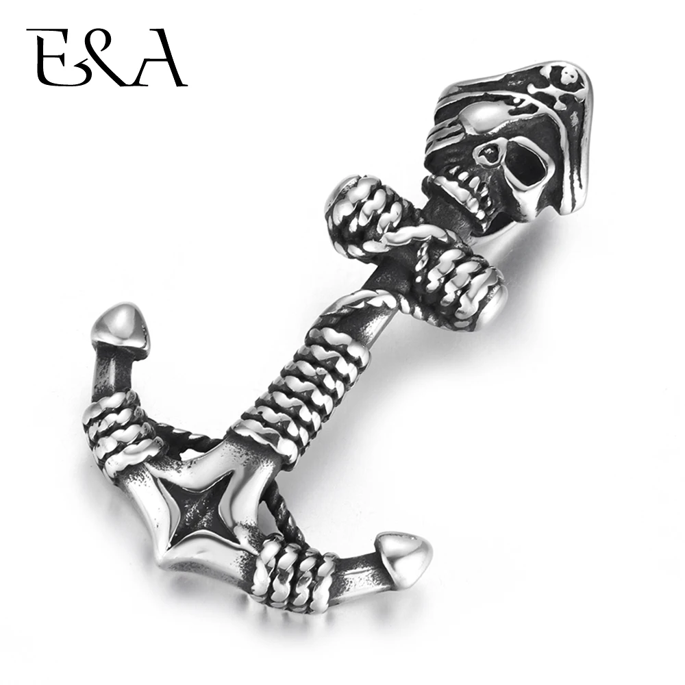 Подвески в виде якоря из нержавеющей стали череп пирата сделай сам ожерелье