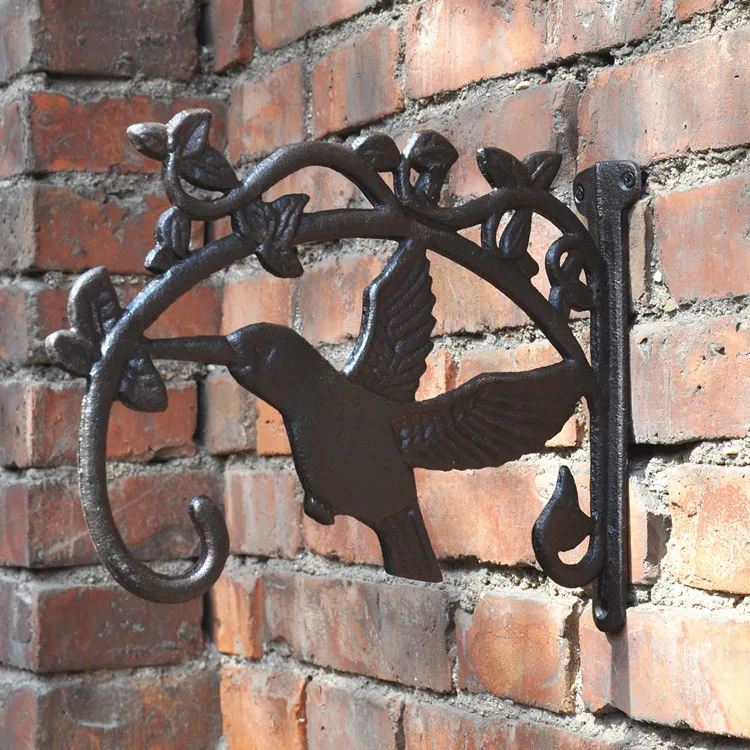 Iron cast hard ware hanging basket bracket hook frame flower pot 22*28 cm | Дом и сад