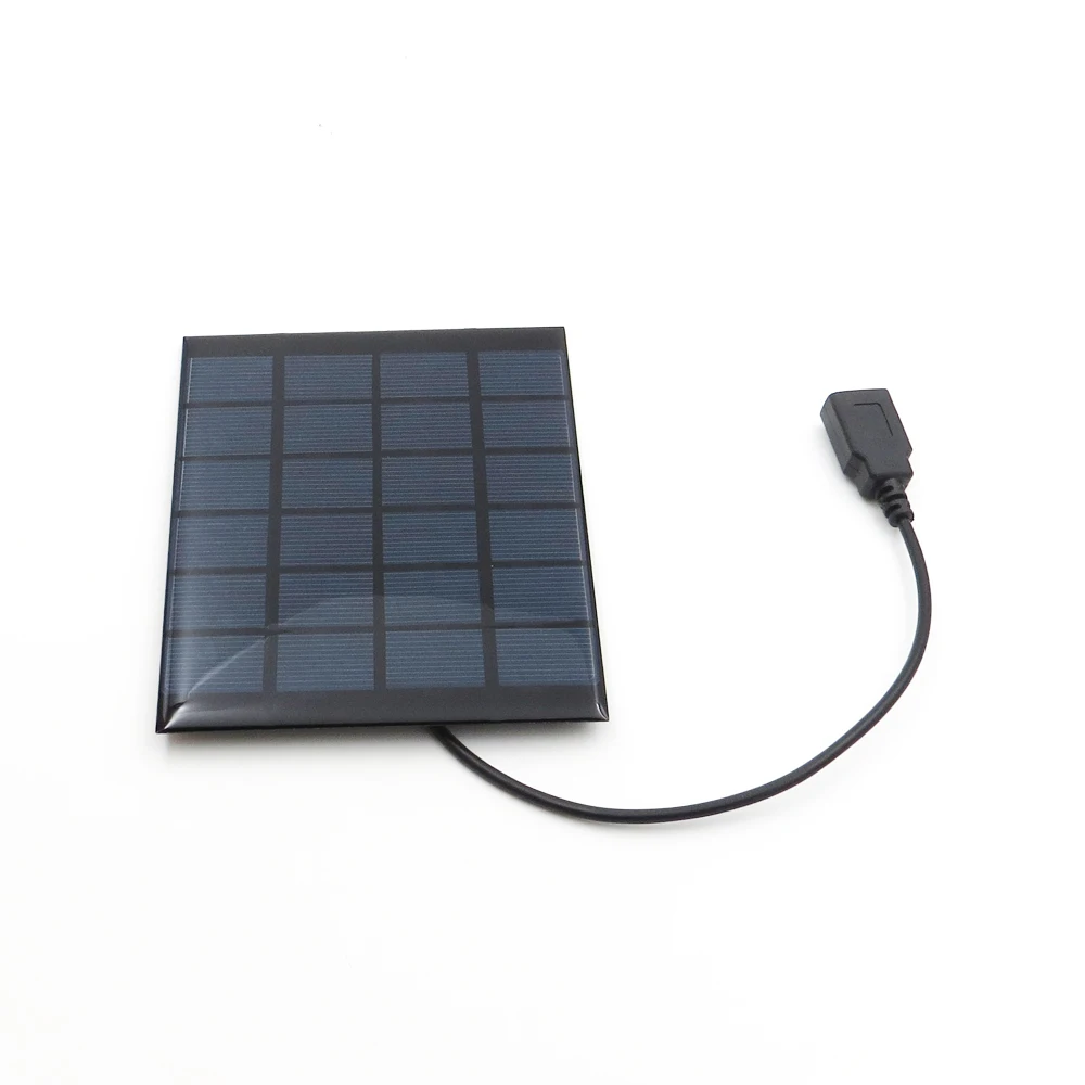 Солнечная панель 2 Вт 6 в батарея DIY Модуль Солнечное портативное зарядное