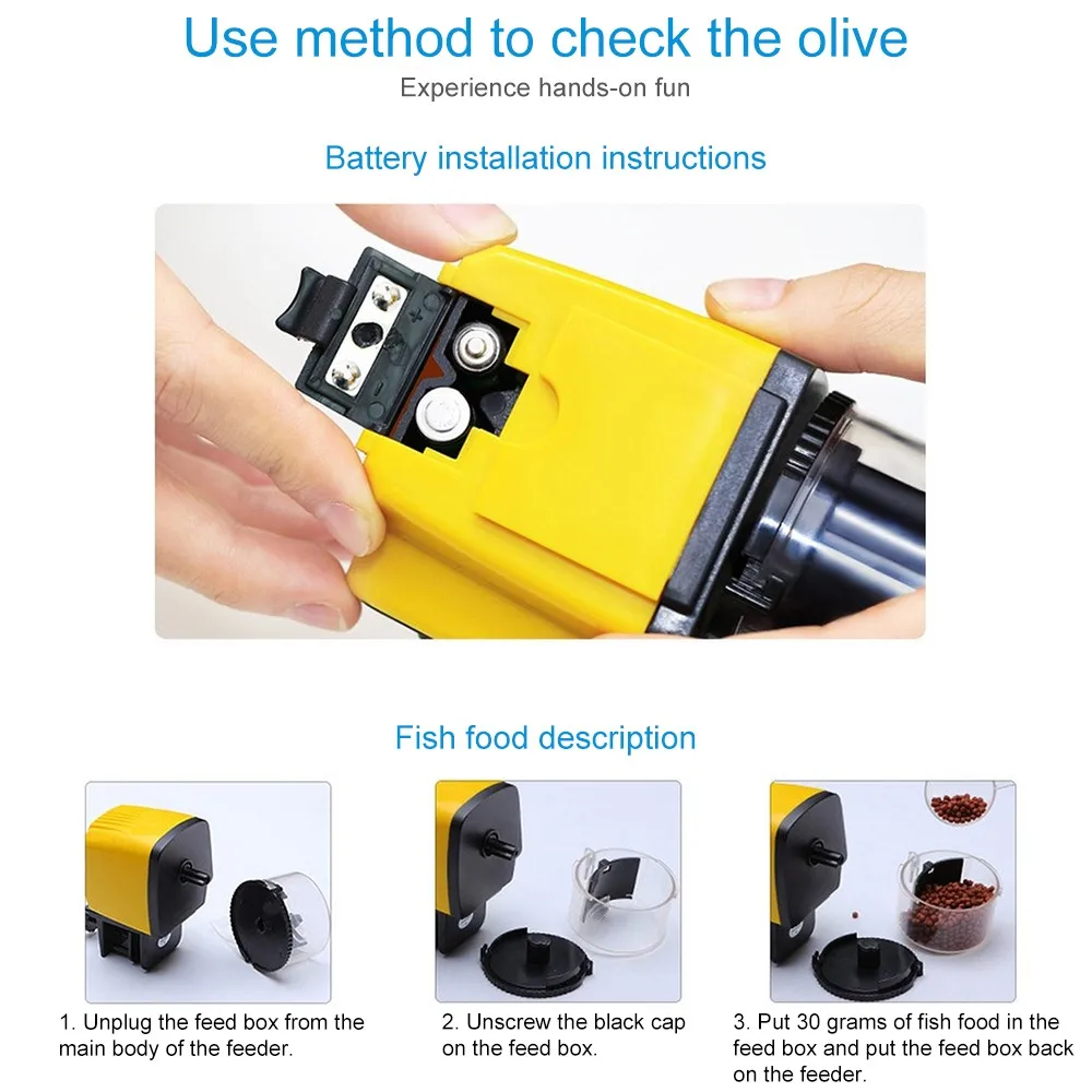 1 шт. Электронная автоматическая пластиковая рыболовная кормушка|Кормушки| |