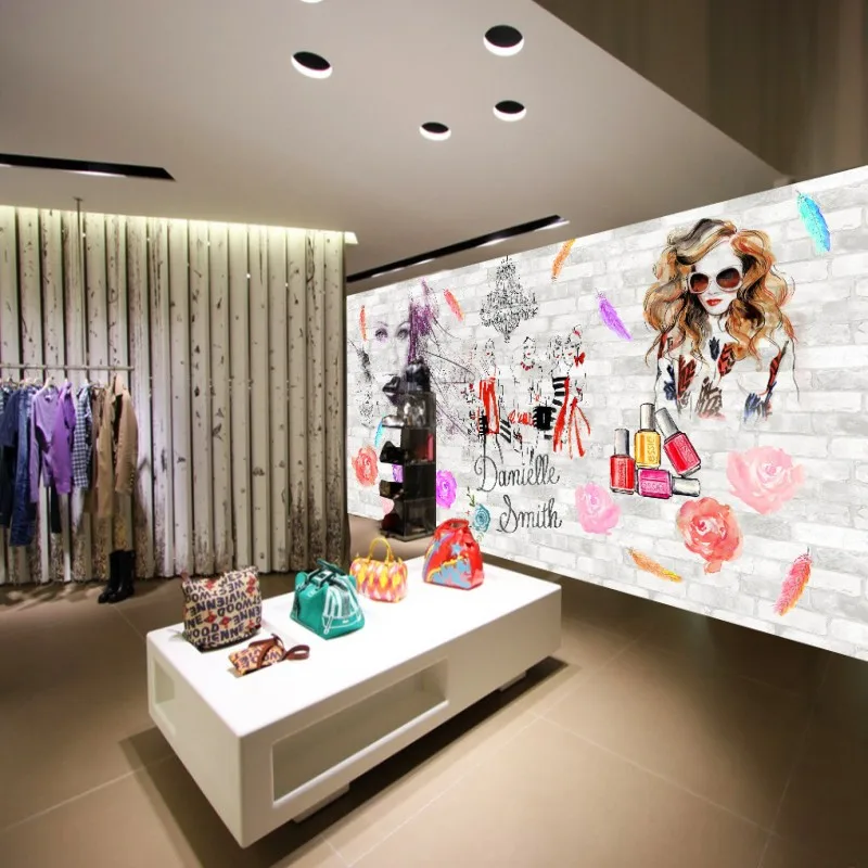 Пользовательские 3d обои ручная роспись акварельные косметические салон красоты