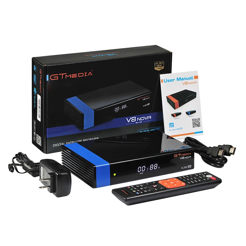 GTMEDIA V8 Nova приемник спутникового сигнала TV тюнер HEVC H.265 DVB S2 спутниковый ТВ