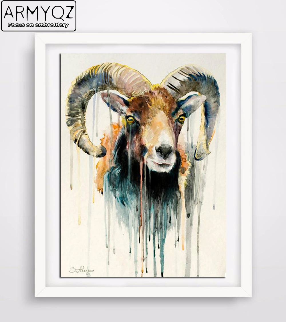 5d Diy Diamond Mosaic Animal Embroidery Christmas 3D Painting Deer Lions And Tigers Panda Pictures Home Decor | Дом и сад
