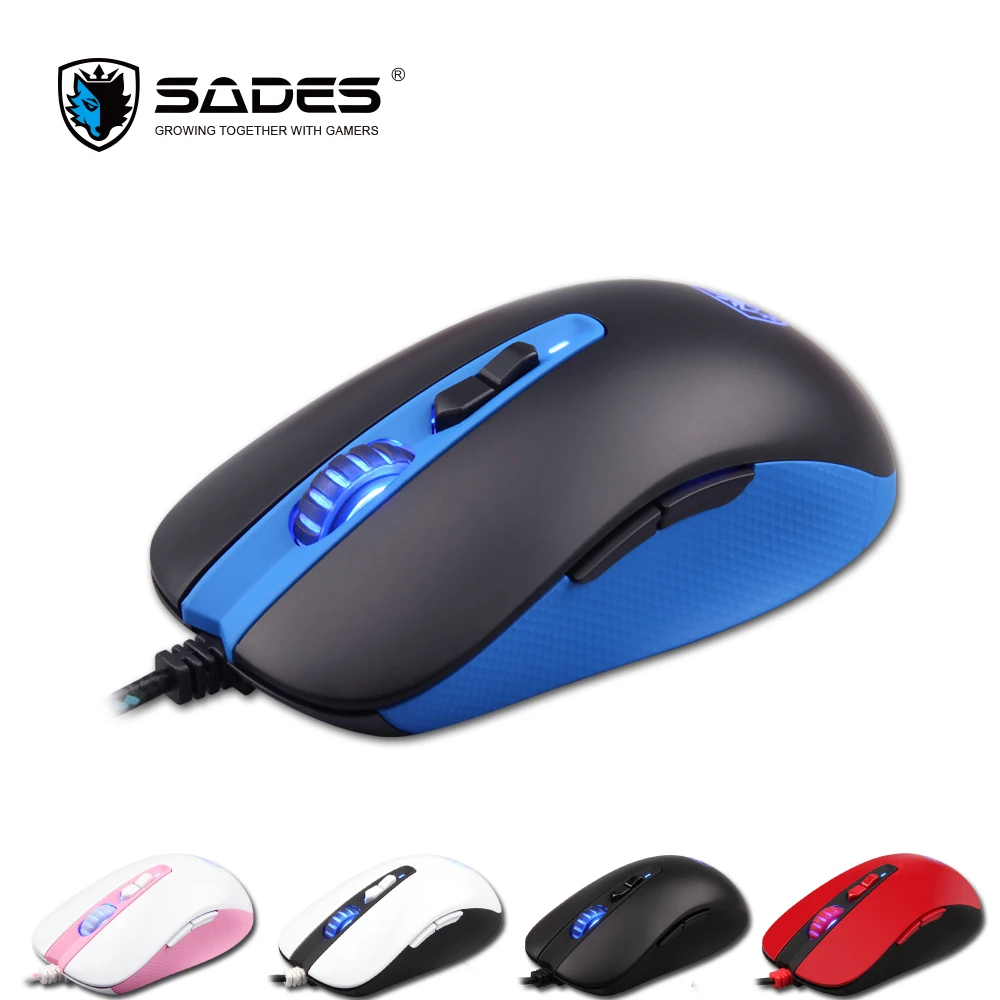 SADES S15 Musket 3000 точек/дюйм проводная мышь 5 кнопок оптическая электронная игровая