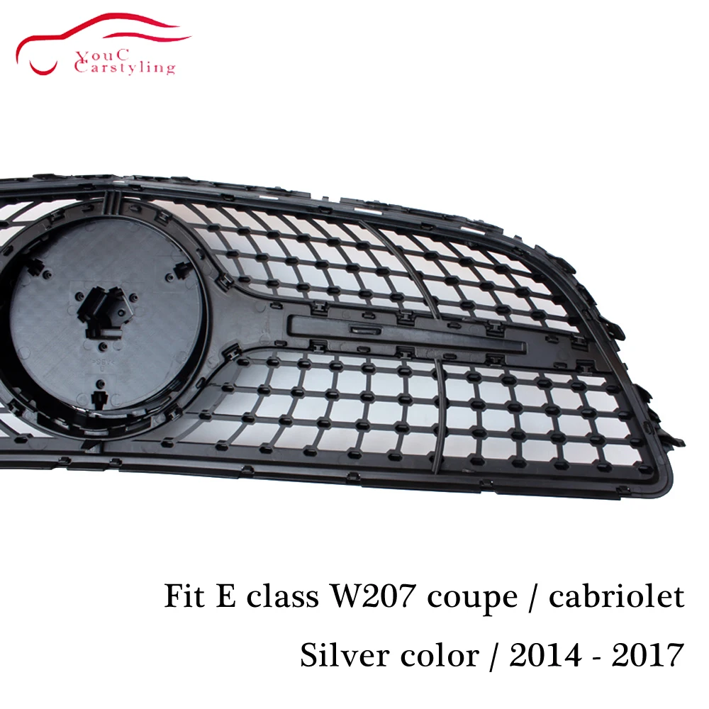 Бриллианты Решетка переднего бампера сетка для Mercedes E class W207 2014-2016 рестайлинг E300