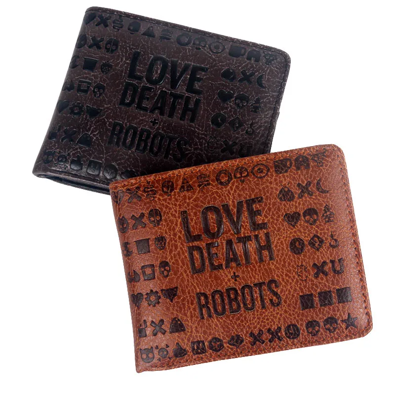 Оптовая продажа мужской кошелек с героями мультфильмов любовь смерти робот