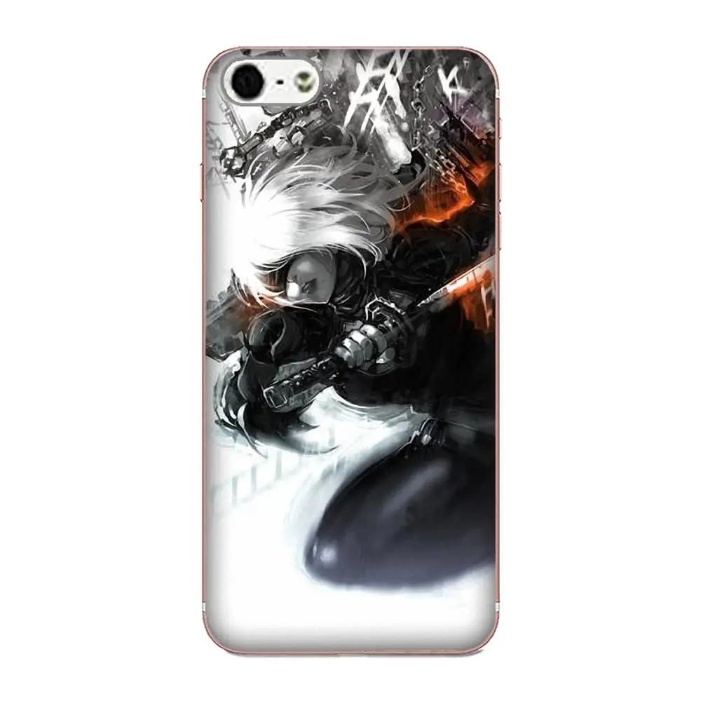 Мягкий ТПУ узор для Apple iPhone 4 4S 5 5C 5S SE 6 6S 7 8 Plus X XS Max XR Yorha NO.2 тип B 2b Nier