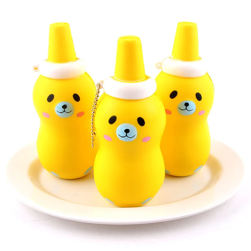 14 см снимает стресс Kawaii Jumbo милые оригинальные поддельные кетчуп мультфильм