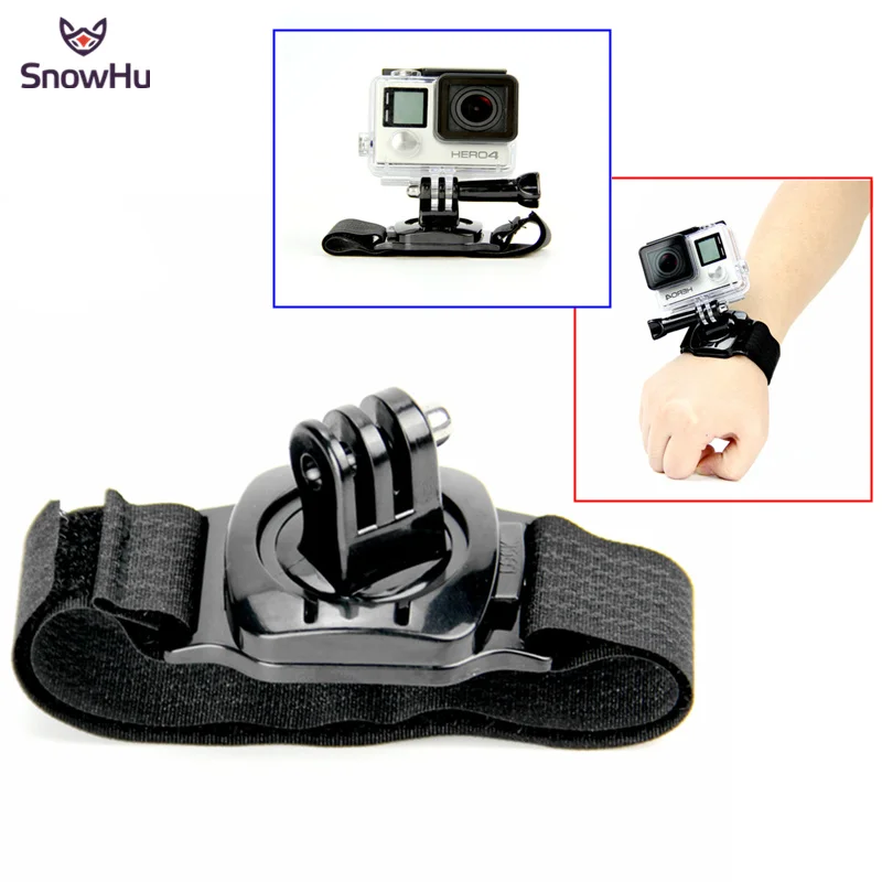 Snowhu для GoPro Интимные аксессуары 360 градусов вращающийся наручные ремешок Группа