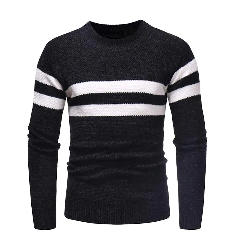 Мужской свитер на весну и осень мужской Тонкий Повседневный пуловер большого