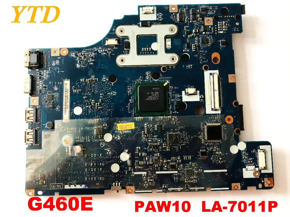 Оригинальный Для Lenovo G460E Материнская плата ноутбука GM45 PAW10 LA-7011P испытанное