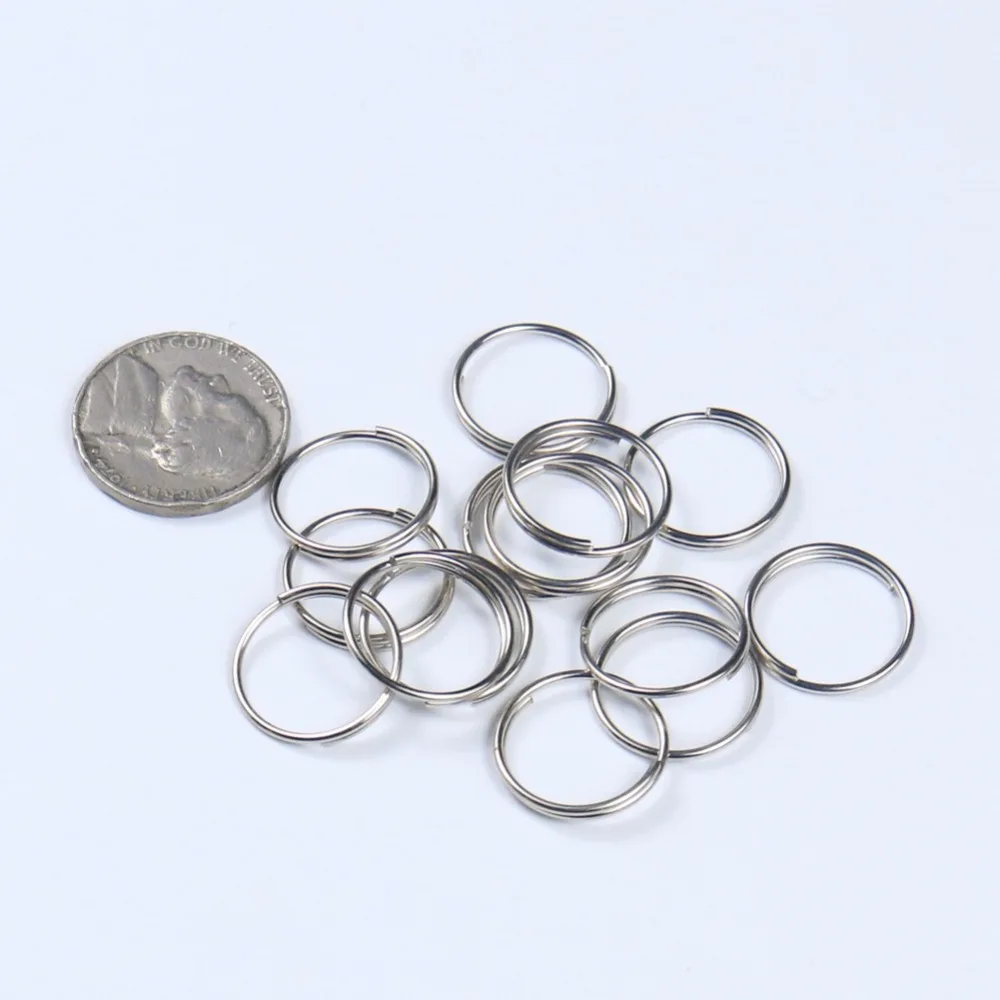 100PC/Llot 11MM Silver Plated Steel round Rings Chandelier Crystal Golden Connector Pendant Ring Bead Curtain Accessories | Лампы и