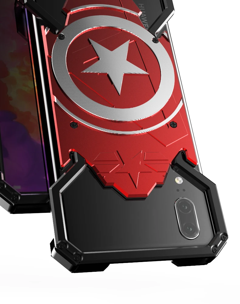 Металлический Чехол Super Hero для Huawei P30 Pro P20 Lite P10 P9 Plus Nova 5 5i 4 3 3i 3e 2 2S чехол с кольцом для телефона с изображением Человека-паука