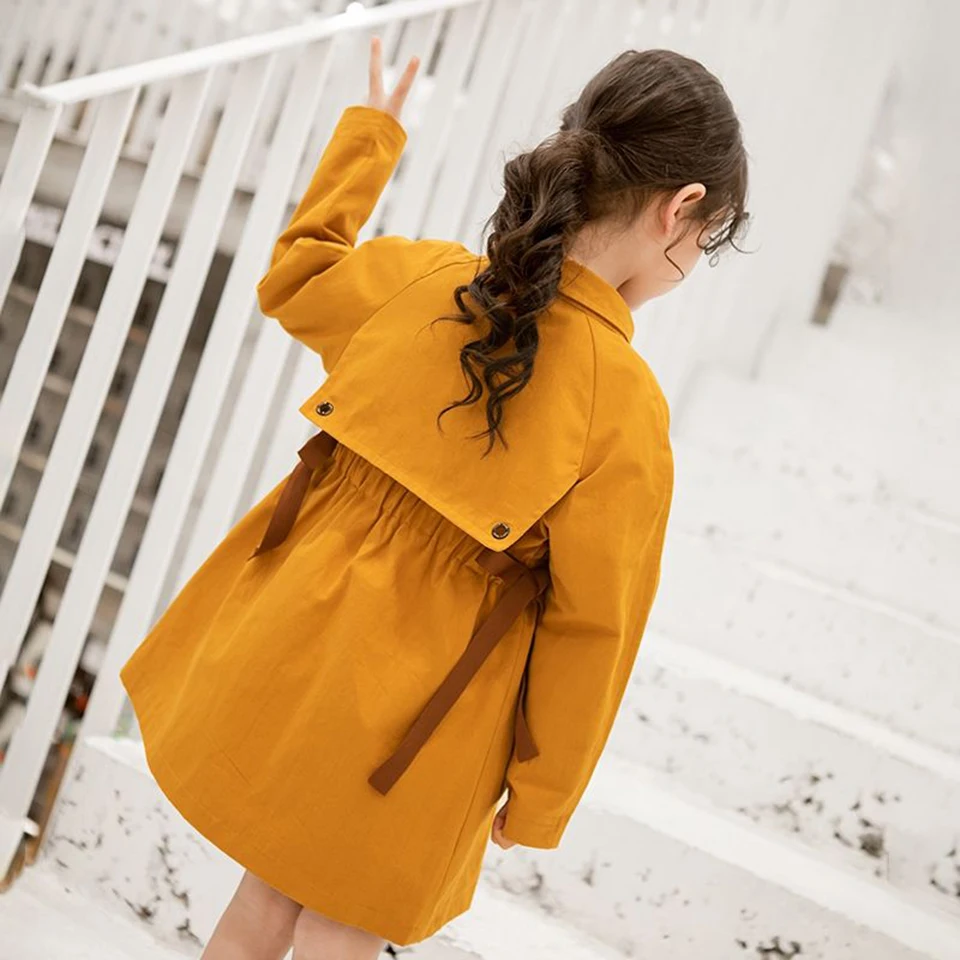 Одежда для девочек 3 цвета Новинка 2019 года весеннее Детское пальто осенние