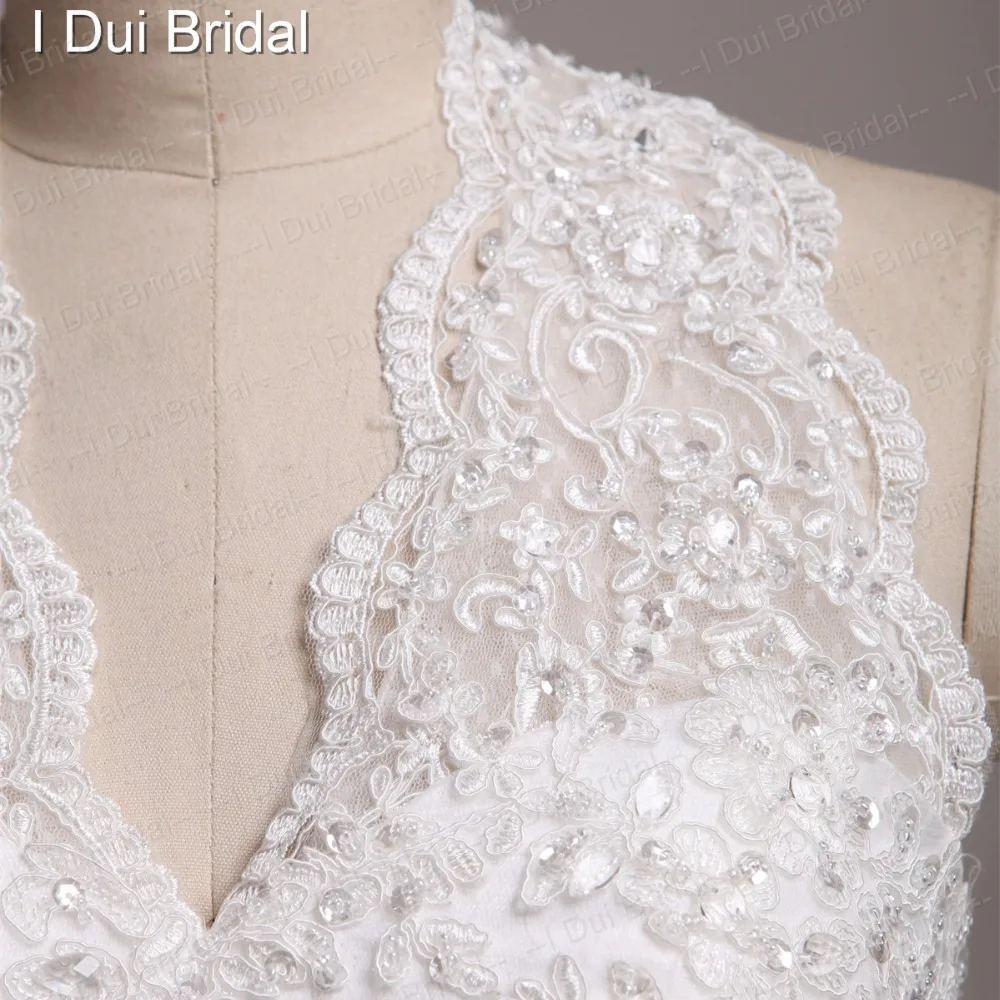 Свадебные платья с лямкой на шее треугольным вырезом и бантом заказ | Свадьбы