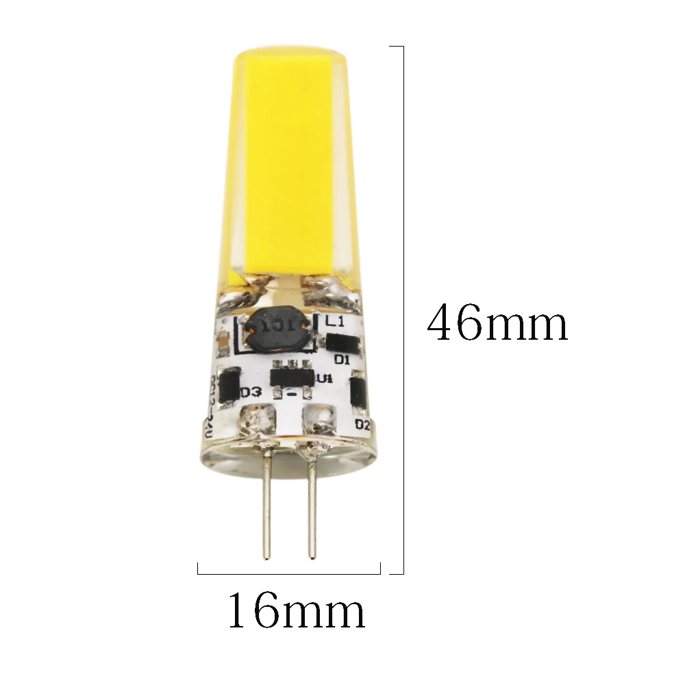 20 шт. Новый G4 COB светодиодный лампы ACDC 12V AC220V 5 Вт Светодиодный лампа с украшением в