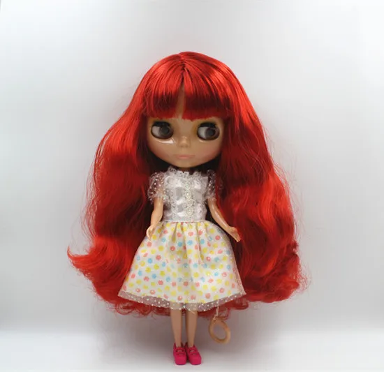 Куклы Blygirl без одежды красные челки кудрявые волосы обычное тело 7 суставов