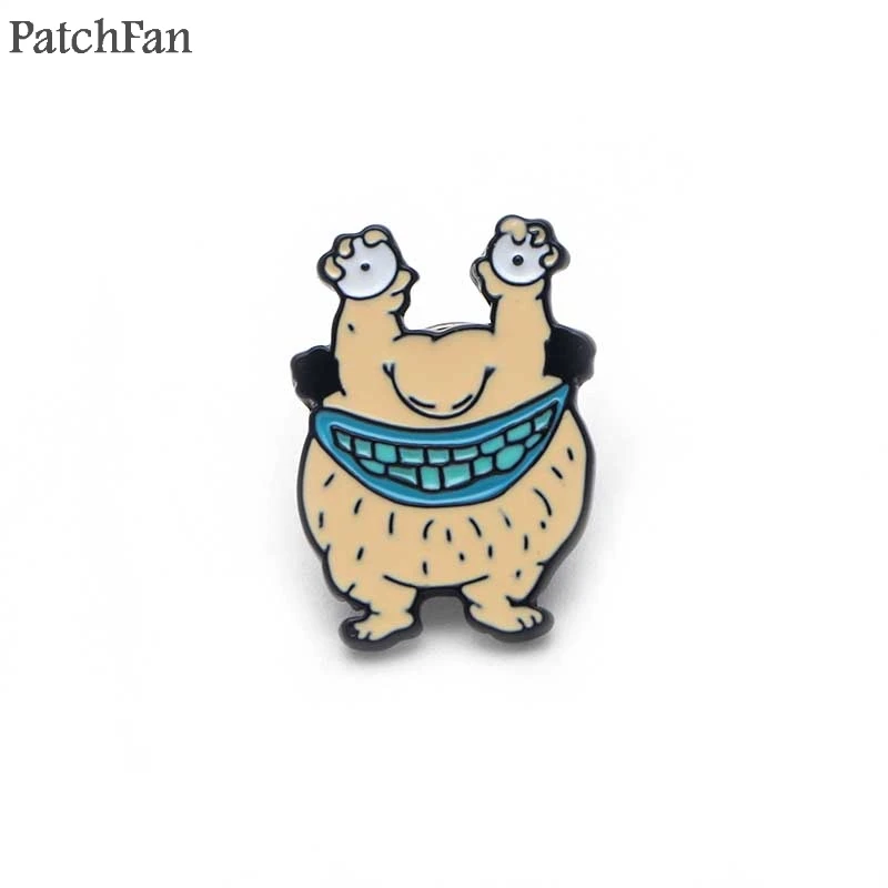 Patchfan ааааа! Настоящими монстрами! Zimbo Krumm втулка галстук булавки броши для рюкзака, одежды для мужчин и женщин Декоративные значки медаль A1327
