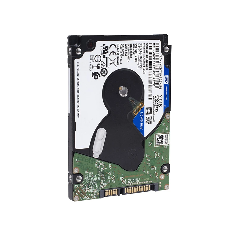 Мобильный внутренний жесткий диск Western Digital WD Blue 2 ТБ 5400 об/мин SATA 6 ГБ/сек. 128 Мб кэш