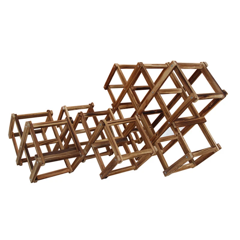 Homadise Ретро стиль твердая деревянная складная Винная стойка для вина Xabinet Home Pine