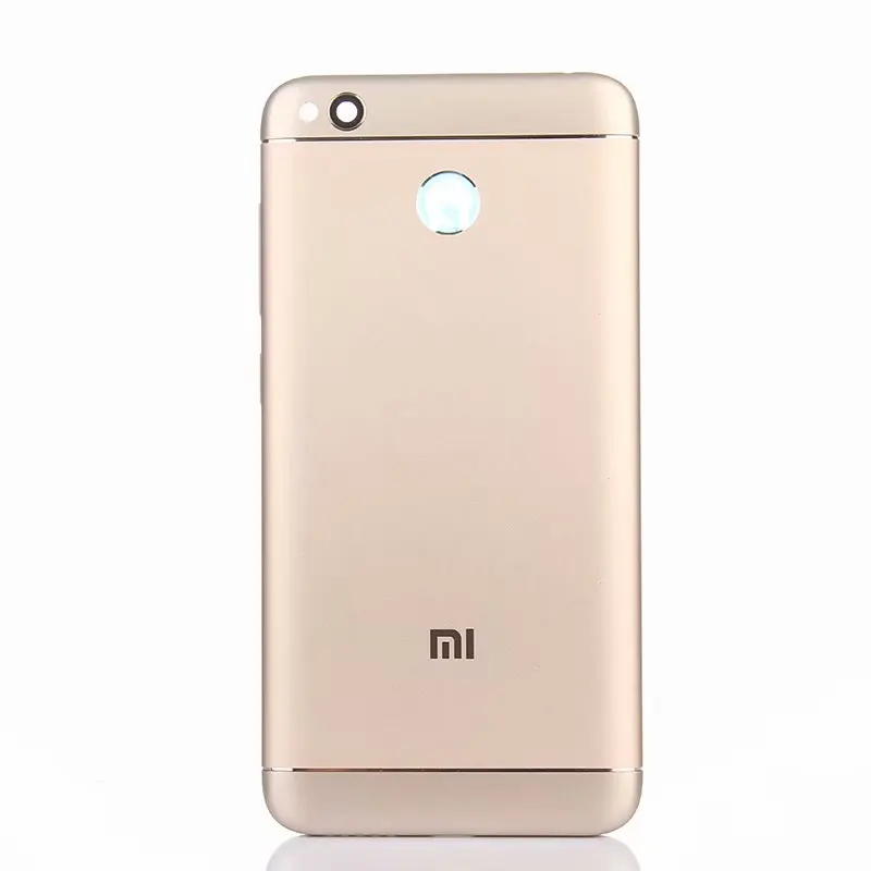 Gold Redmi4X Original Housing For Xiaomi Redmi 4X Metal Battery Back Cover Mobile Phone Replacement Parts Case - Цвет: Gold