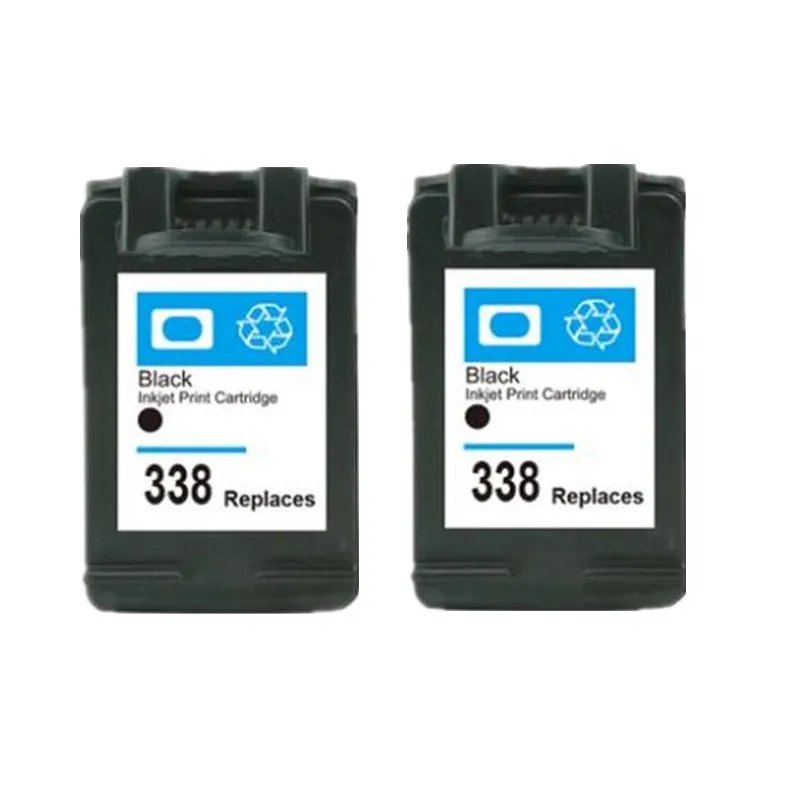 2 шт Восстановленный картридж C9365EE Замена для hp 338 ЧЕРНЫЙ для hp Deskjet 5740 6520 6540 6840 Officejet 7410